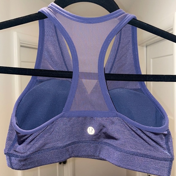 Lululemon Deep Breath Demi Bra | Dark/Light Purple | Size 6 - Picture 2 of 2